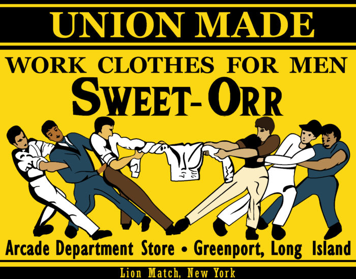 Sweet Orr Work Clothes for Men Union Made Matchbook Sticker