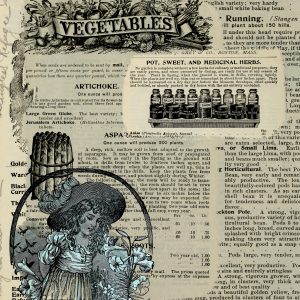 Girl Gardener Junk Journal Page