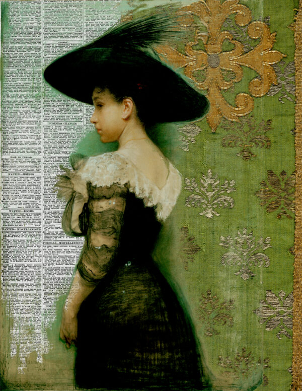 Olive Girl Junk Journal Page