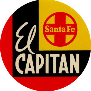 Santa Fe El Capitan Railroad Decal