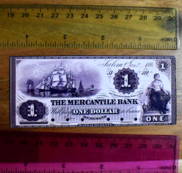 Mercantile Bank $1 Note w/Sample - Image 2