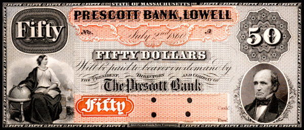 Antique Money or Bank Note Kit with 105 Different Bank Notes from 1800's - Image 105