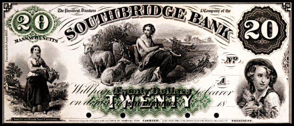 Southbridge Bank $20 Note w/Sample