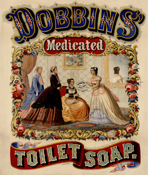 Dobbins Medicated Toilet Soap Pennsylvania Victorian Label