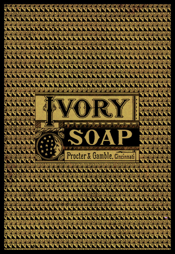 Ivory Soap Proctor and Gamble Cincinnati Ohio Label in Yellow