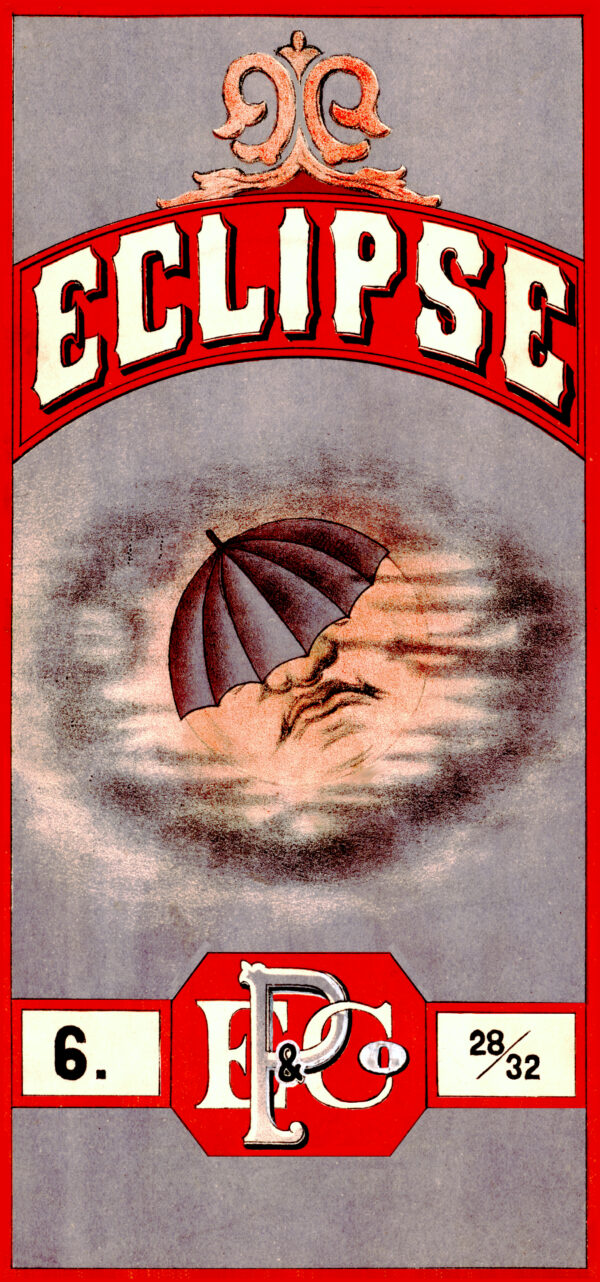 Eclipse Umbrella Advertisement Label