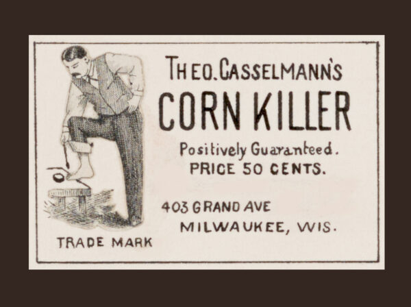 Theo Casselmann's Corn Killer Milwaukee Wisconsin Label