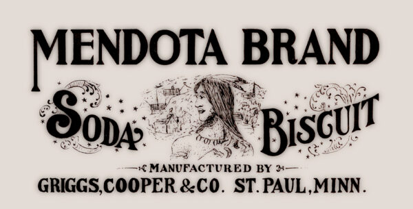 Griggs Cooper Mendota Soda Biscuit St Paul Minnesota Label