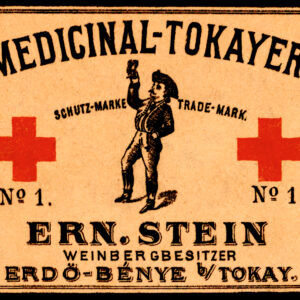E Stein's Medicinal Tokayer Medicinal Wine Label