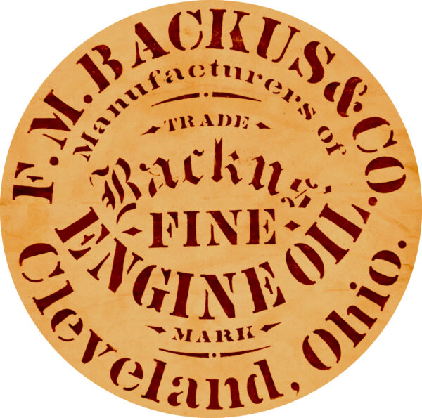 FM Backus Fine Engine Oil Cleveland Ohio Label