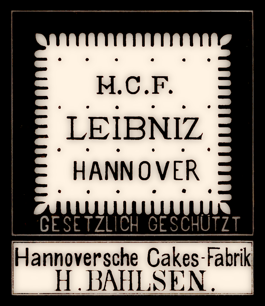 HCF Bahlsen Leibniz Gesetzlich Geschutzt Hannoversche Cakes-Fabrik German Label