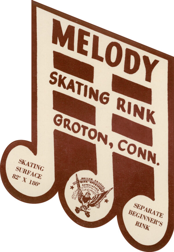 Melody Skating Rink Roller Skaters' Rink Operator's Association Groton Connecticut Label