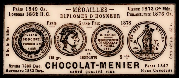 Menier Chocolat Pennsylvania Label