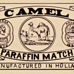 Holland Camel Paraffin Matchbox Label