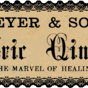Meyer and Son Electric Ointment Marvel of Healing Label