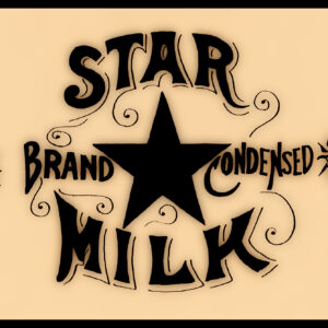 Star Brand Condensed Milk Label