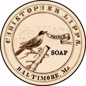 Christopher Lipps Oriole Soap Baltimore Maryland Label