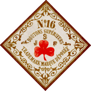 M Livingston No 16 Superior Button Label