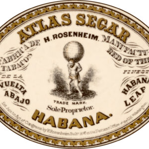 H Rosenheim Altas Segar Habana Cigar Label