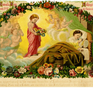 PS Duval and Son Heaven Dream Lithograph Philadelphia Victorian Poster