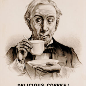 Currier and Ives Delicious Coffee Sign New York