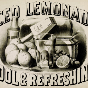 Iced Lemonade Cool and Refreshing Victorian Poster