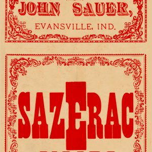 John Sauer Sazerac Cigars Evansville Indiana Label