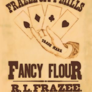 RL Frazee Fancy Flour Playing Card Label