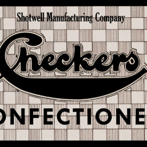 Shotwell Manufacturing Checkers Confectionery Label
