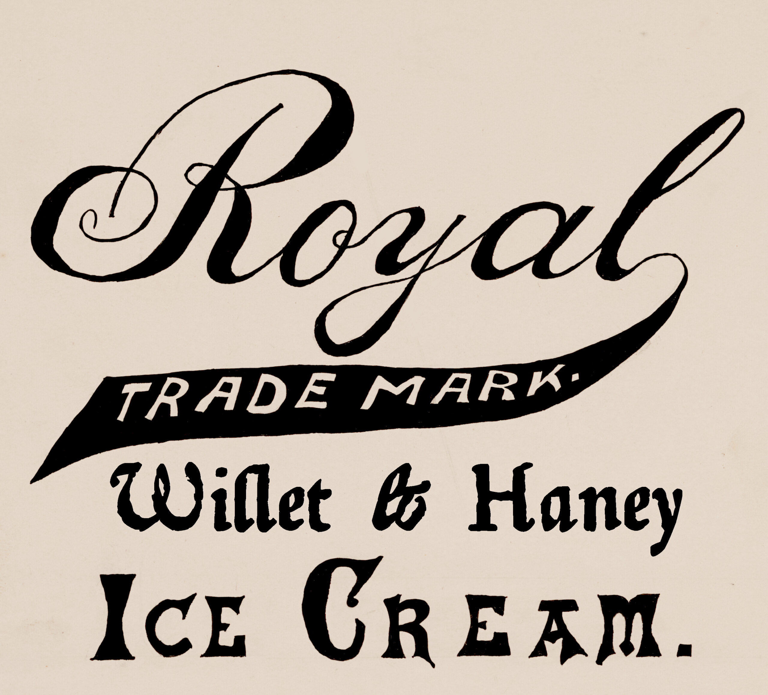 Willet and Haney Royal Ice Cream Label