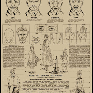 Youth's Art Cabinet Drawing Victorian Poster