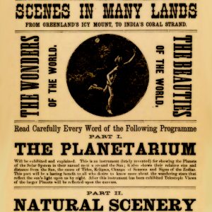 BA Bambers Dime Show Wonders and Beauties of the World Electricity Without Extra Charge Advertisement