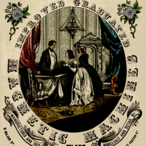 Moorehead's Improved Graduated Magnetic Machines Broadway New York Victorian PosterDime Show Wonders and Beauties of the World Electricity Without Extra Charge Advertisement