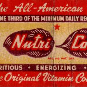 Nutri Cola Original Vitamin Cola Drink Best in Every Respect Lion Matchbook