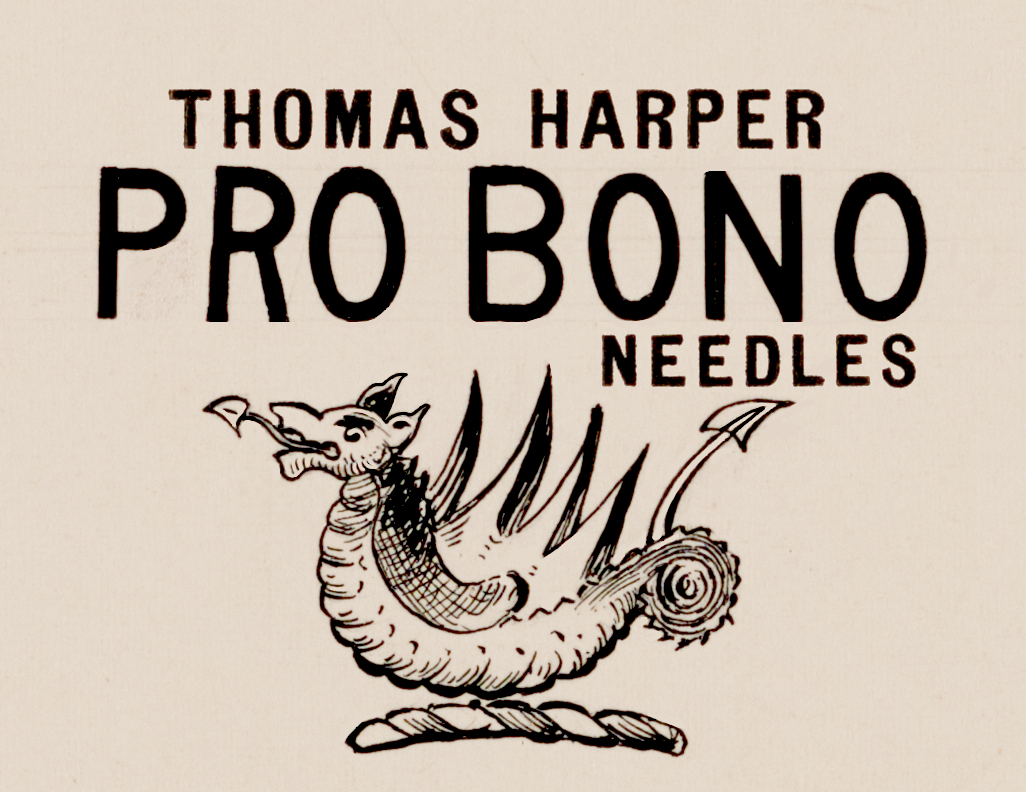 Thomas Harper Pro Bono Needles Label