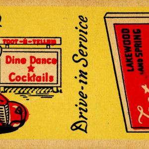 Toot N Tellum Dine in Service Long Beach California Matchbook