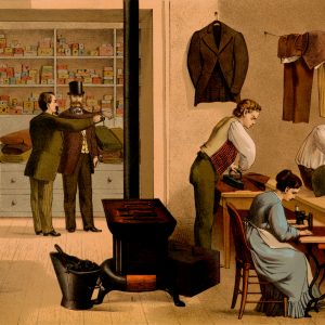 Prang Victorian Tailor Scene