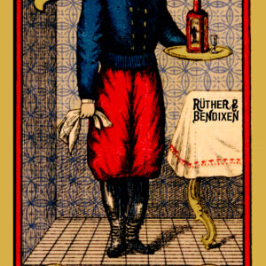 Ruther and Bendixen Jwan Russian Table Bitters of J Russak Kosten Posen Label