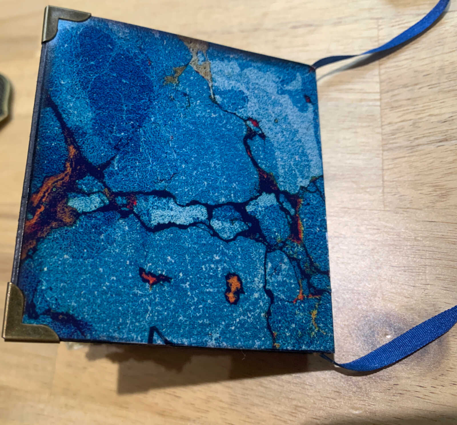 Case Bound 186 Page Handmade Dragonfly Soft Cover Tiny Junk Journal with Handtorn Paper and Brass Edges - Image 8
