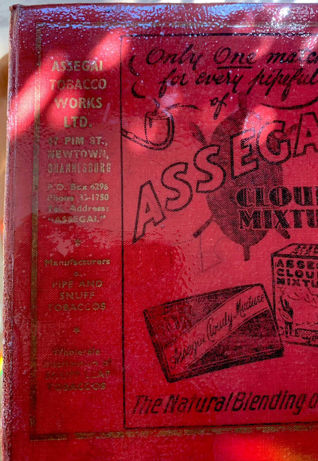 Case Bound Hand Sewn 1,080 page Capetown Directory Junk Journal with Handtorn Paper in Antique Canvas Book Cover with Brass Edges & Ephemera - Image 19