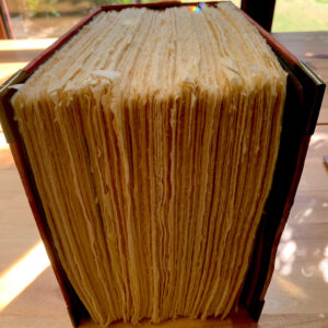 Case Bound Hand Sewn 1,080 page Capetown Directory Junk Journal with Handtorn Paper in Antique Canvas Book Cover with Brass Edges & Ephemera