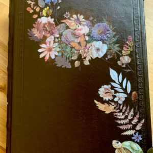 Coptic Bound 234 Page Handmade Fairy Junk Journal with Handtorn Paper in Antique Leather Book Cover with Brass Edges