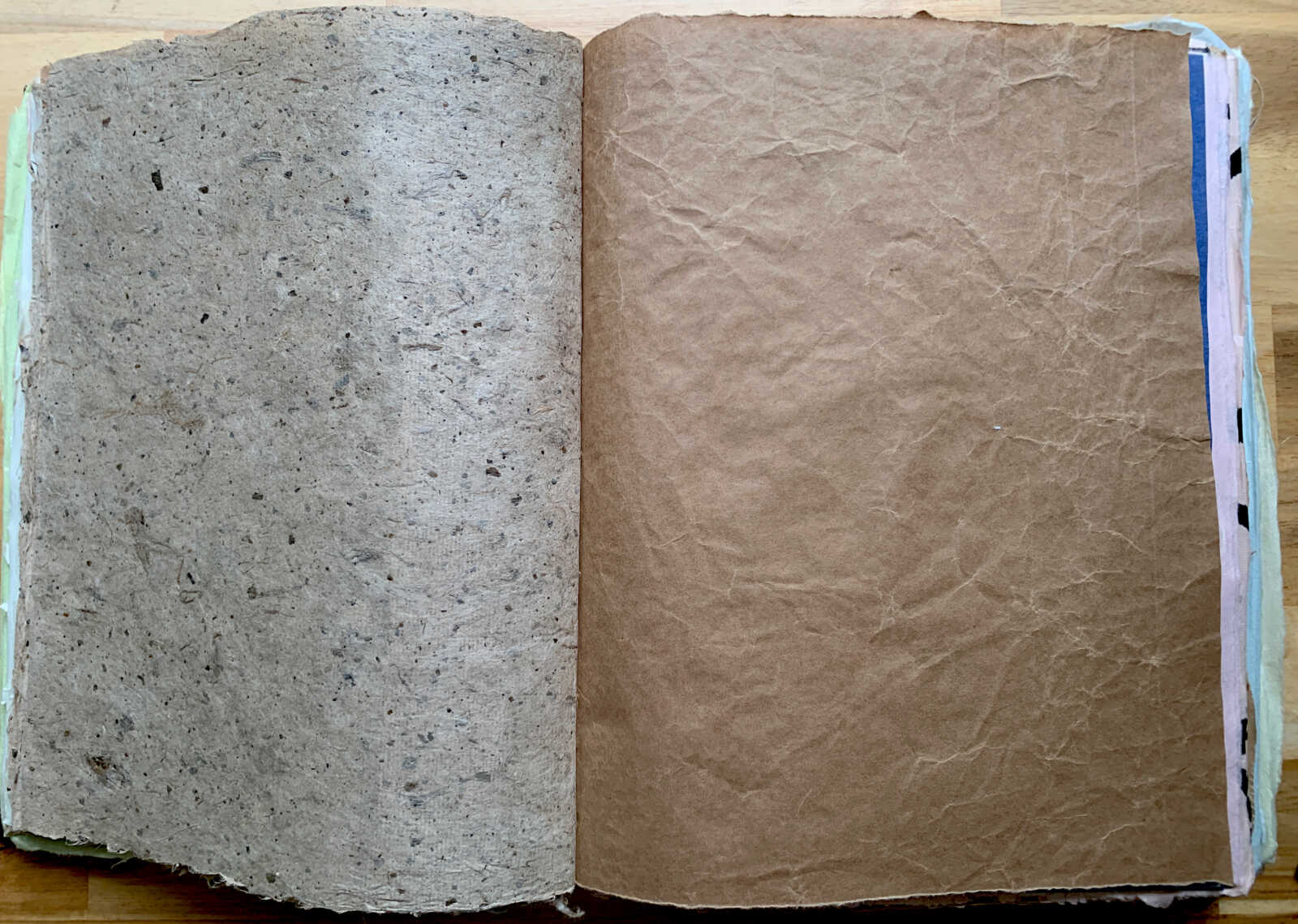 398 Page Coptic Bound Bridal Pink Elephant Junk Journal with Handtorn Paper in Antique Leather Book Cover with Brass Edges - Image 17