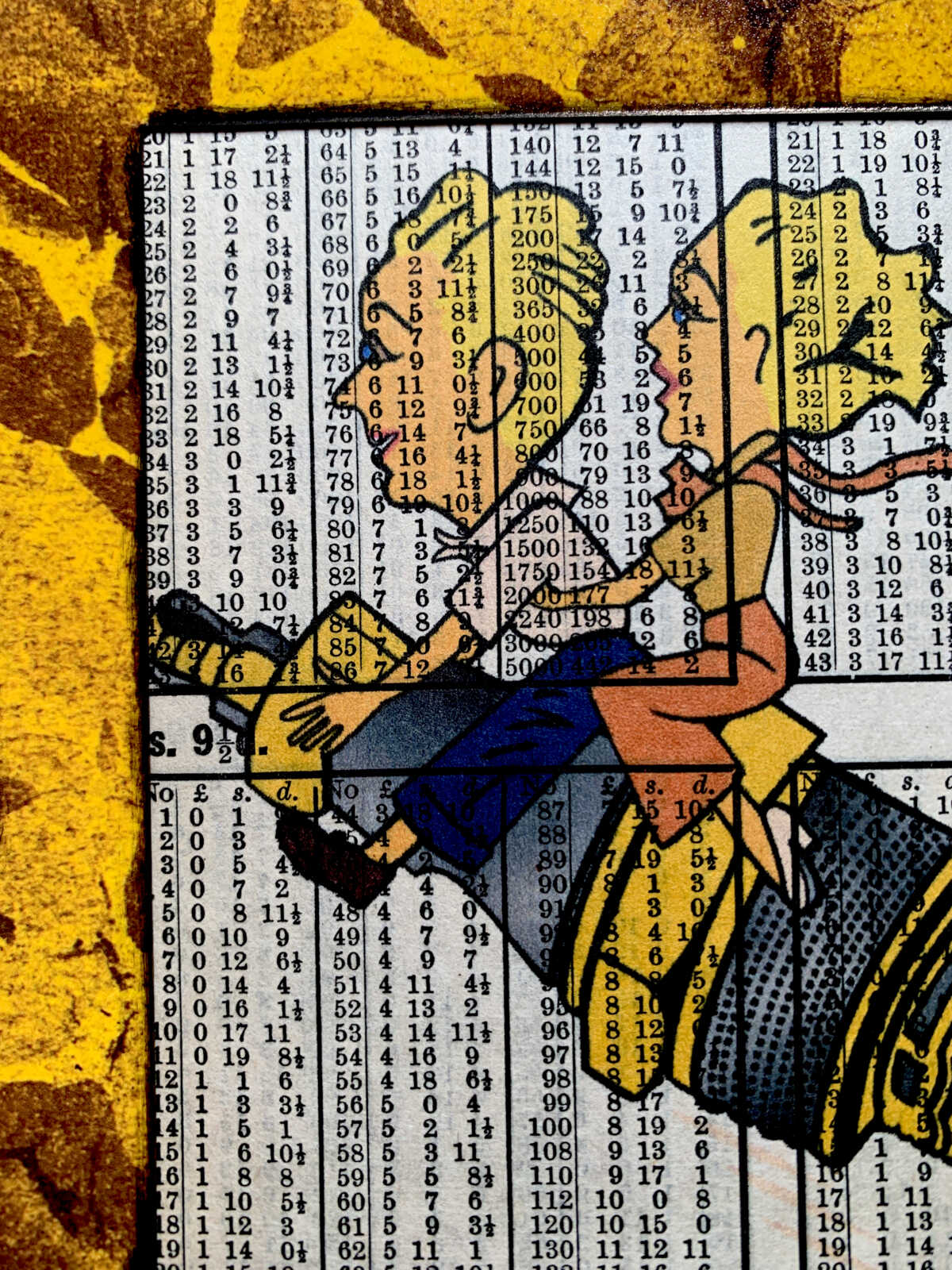 Optimistic Champion Spark Plug Couple Launching on an Antique Mathematical Table Page 5 x 7" Folkart #PS913 - Image 7