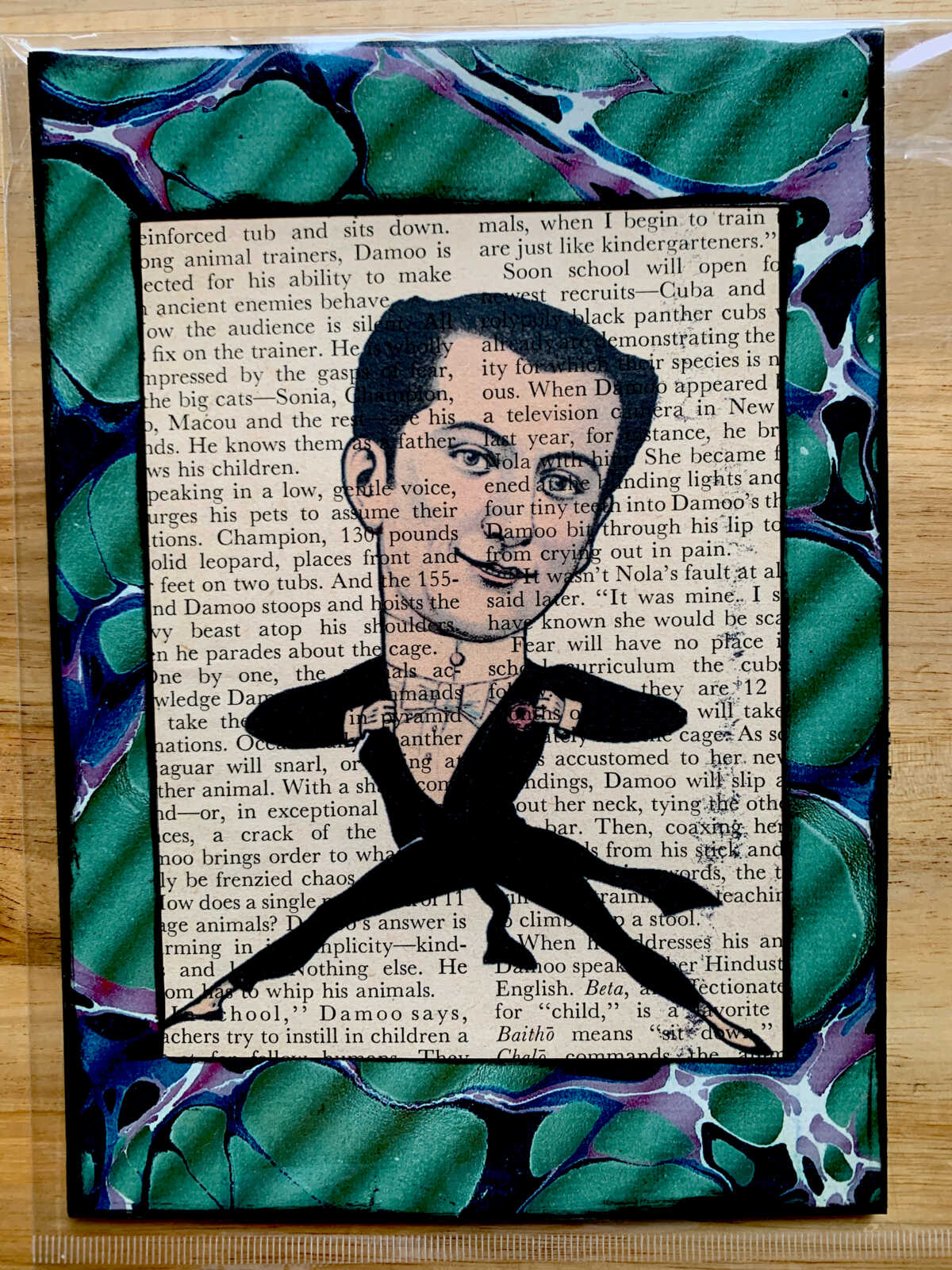 Victorian French Circus Theater Acrobatic Performer Mid Air on an Antique Magazine Page 5 x 7" Folkart #PS902 - Image 6