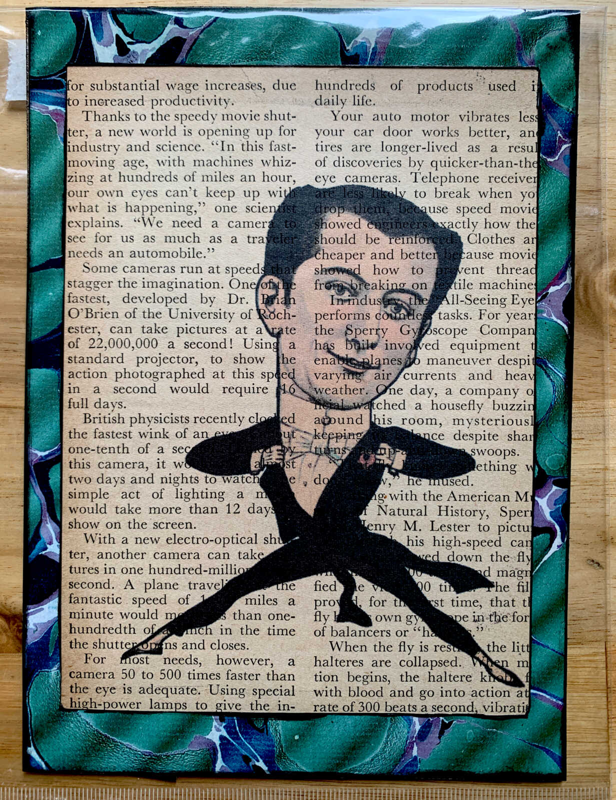 Victorian French Circus Theater Acrobatic Performer Mid Air on an Antique Magazine Page 5 x 7" Folkart #PS917 - Image 7